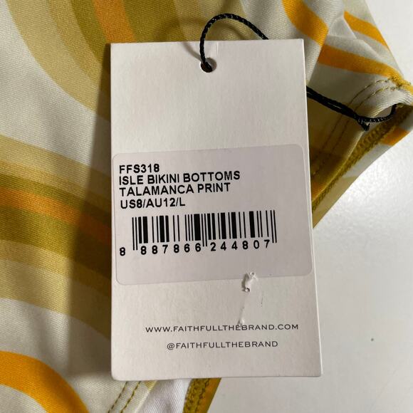 NWT FAITHFULL THE BRAND Bikini Set Isla Top Isle Bottom Talamanca Print Large 8 - Picture 12 of 15